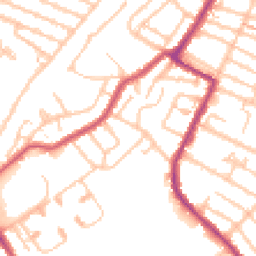 Daytime road noise heatmap for CR4 1BG