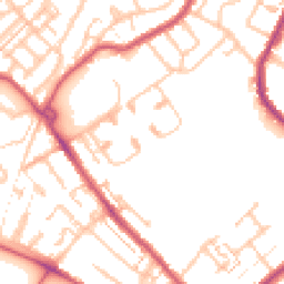 Daytime road noise heatmap for CR4 1BT