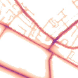 Daytime road noise heatmap for CR4 1DX