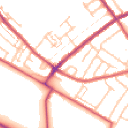 Daytime road noise heatmap for CR4 1JA