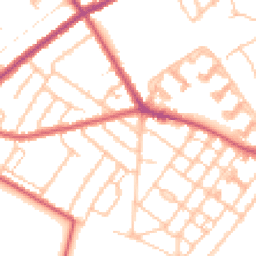 Daytime road noise heatmap for CR4 1LS