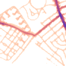Daytime road noise heatmap for CR4 1LX