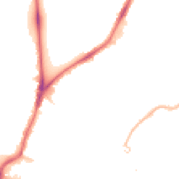 Night-time road noise heatmap for CR4 2HL