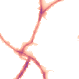 Night-time road noise heatmap for CR4 2JG