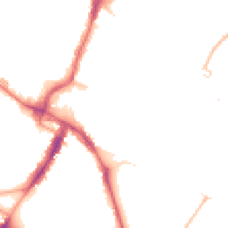 Night-time road noise heatmap for CR4 2LH
