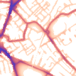 Daytime road noise heatmap for CR4 2NG