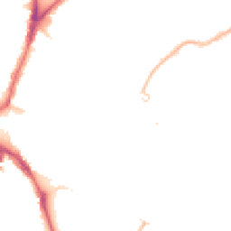 Night-time road noise heatmap for CR4 2NG