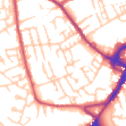 Daytime road noise heatmap for CR4 3GQ