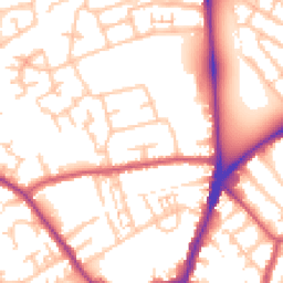 Daytime road noise heatmap for CR4 3HN