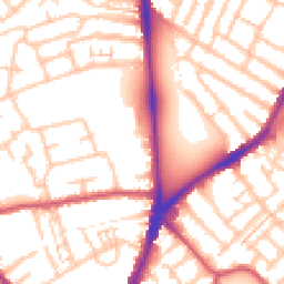 Daytime road noise heatmap for CR4 3LR