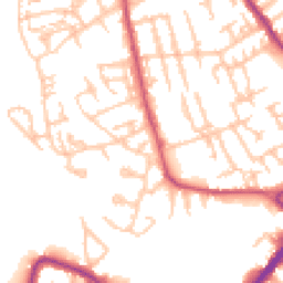 Daytime road noise heatmap for CR4 3QQ