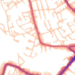 Daytime road noise heatmap for CR4 3TB