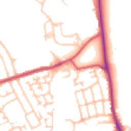 Daytime road noise heatmap for CR4 4FR