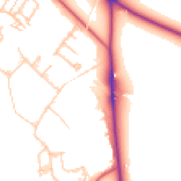 Daytime road noise heatmap for CR4 4HH