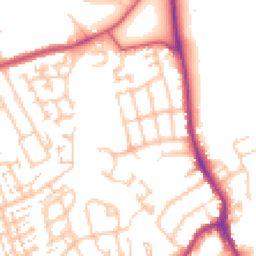 Daytime road noise heatmap for CR4 4JP