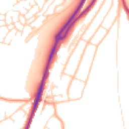 Daytime road noise heatmap for CR5 1AL