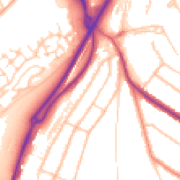 Daytime road noise heatmap for CR5 1AN