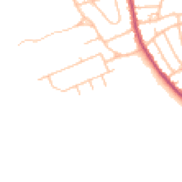 Daytime road noise heatmap for CR5 1BH