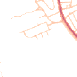 Daytime road noise heatmap for CR5 1BX