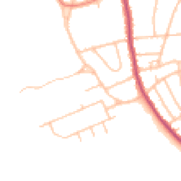 Daytime road noise heatmap for CR5 1DU