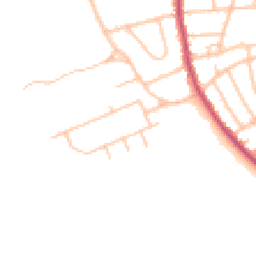 Daytime road noise heatmap for CR5 1DY