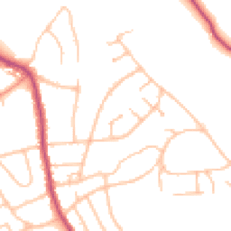 Daytime road noise heatmap for CR5 1HW