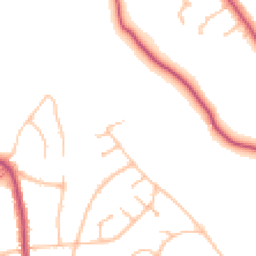 Daytime road noise heatmap for CR5 1JT