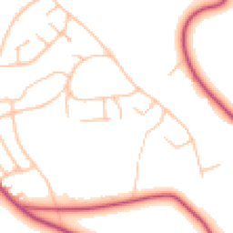 Daytime road noise heatmap for CR5 1QR