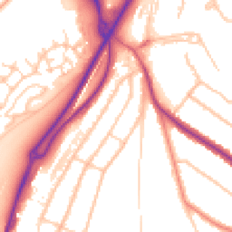 Daytime road noise heatmap for CR5 1RA