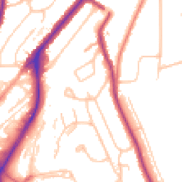 Daytime road noise heatmap for CR5 2JT