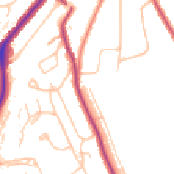 Daytime road noise heatmap for CR5 2LG