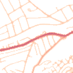 Daytime road noise heatmap for CR5 3BE