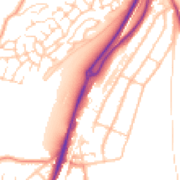 Daytime road noise heatmap for CR5 3FH