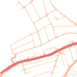 Daytime road noise heatmap for CR5 3JD