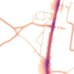 Daytime road noise heatmap for CR5 3RG