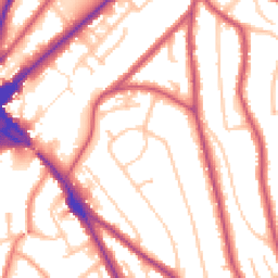 Daytime road noise heatmap for CR8 1AJ