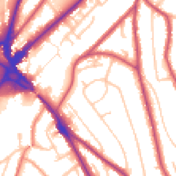 Daytime road noise heatmap for CR8 1AP