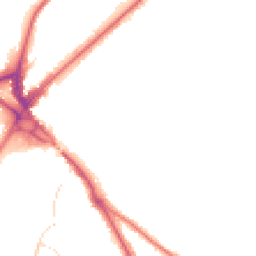 Night-time road noise heatmap for CR8 1AT