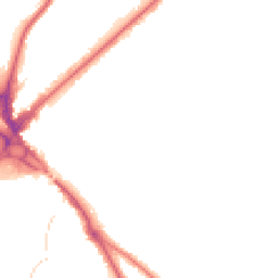 Night-time road noise heatmap for CR8 1AU