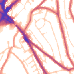 Daytime road noise heatmap for CR8 1BN