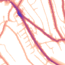 Daytime road noise heatmap for CR8 1BS