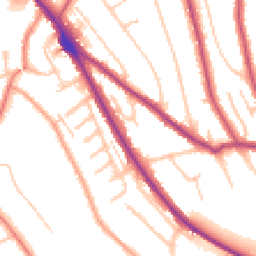 Daytime road noise heatmap for CR8 1BU