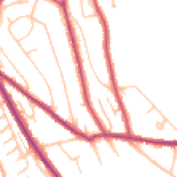 Daytime road noise heatmap for CR8 1DH