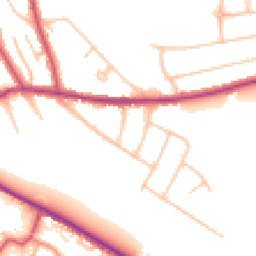 Daytime road noise heatmap for CR8 1EH