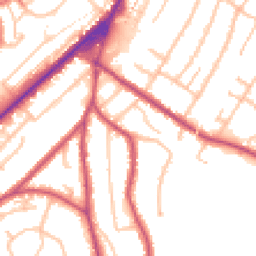 Daytime road noise heatmap for CR8 1HG