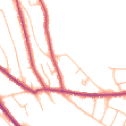 Daytime road noise heatmap for CR8 1XL