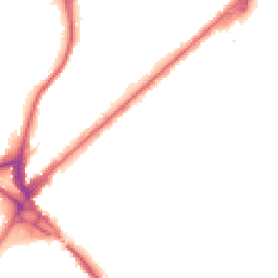 Night-time road noise heatmap for CR8 2AJ