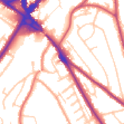 Daytime road noise heatmap for CR8 2DD