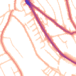 Daytime road noise heatmap for CR8 2DS