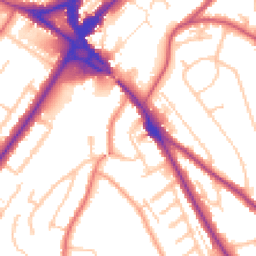Daytime road noise heatmap for CR8 2EA